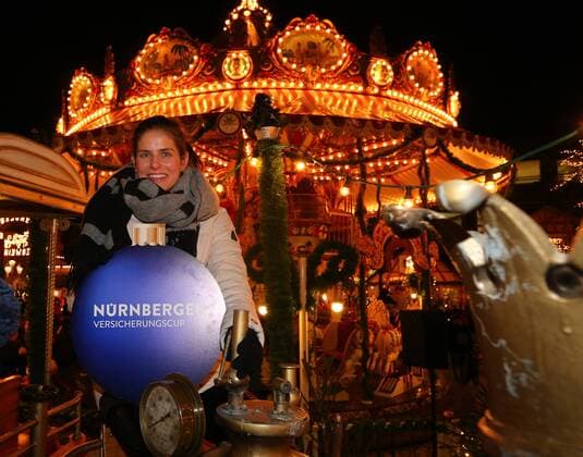 12 12 2017 Tennis WTA NÜRNBERGER Insurance Cup 2018 Press Conference Photo Conference Christmas GetTogether JüRa Dr Klemens Gsell Sports Mayor Nuremberg Dr Armin Zitzmann Chairman of the Board Nuremberg Sandra Reichel Tournament Director and Julia Görges WTA 14 Peter Söll NCP
