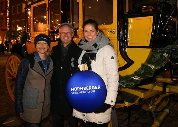 12 12 2017 Tennis WTA NÜRNBERGER Insurance Cup 2018 Press Conference Photo Conference Christmas GetTogether JüRa Dr Klemens Gsell Sports Mayor Nuremberg Dr Armin Zitzmann Chairman of the Board Nuremberg Sandra Reichel Tournament Director and Julia Görges WTA 14 Peter Söll NCP