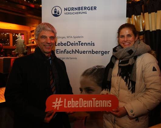 12 12 2017 Tennis WTA NÜRNBERGER Insurance Cup 2018 Press Conference Photo Conference Christmas GetTogether JüRa Dr Klemens Gsell Sports Mayor Nuremberg Dr Armin Zitzmann Chairman of the Board Nuremberg Sandra Reichel Tournament Director and Julia Görges WTA 14 Peter Söll NCP