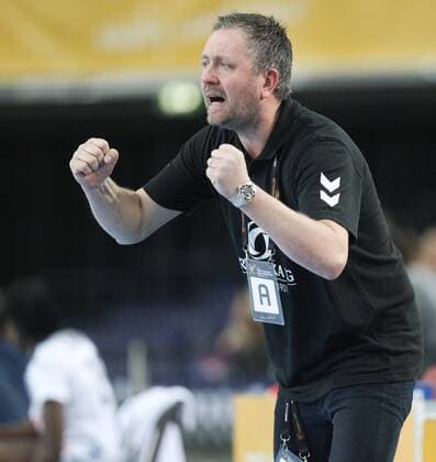 France Montenegro Handball Women WC Leipzig 12 12 2017 Arena Leipzig World Cup 2017 Handball Women Quarter Finals France FRA vs Montenegro MNE Pictured Coach Per JOHANSSON Montenegro