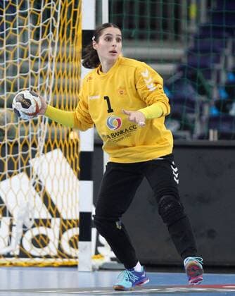 Leipzig 12 12 2017 Arena Leipzig World Cup 2017 Handball Women quarter finals France FRA vs Montenegro MNE 25 22 12 10 Pictured goalkeeper Marina RAJCIC 1 Montenegro
