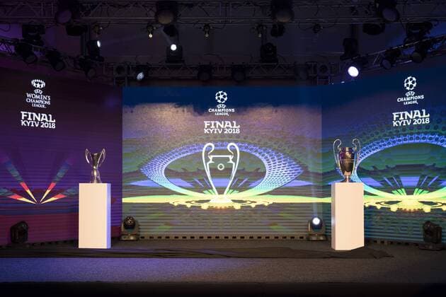 Presentation Of UEFA Champions League 2018 Finals Logo In Kyiv  Copyright: 513674
