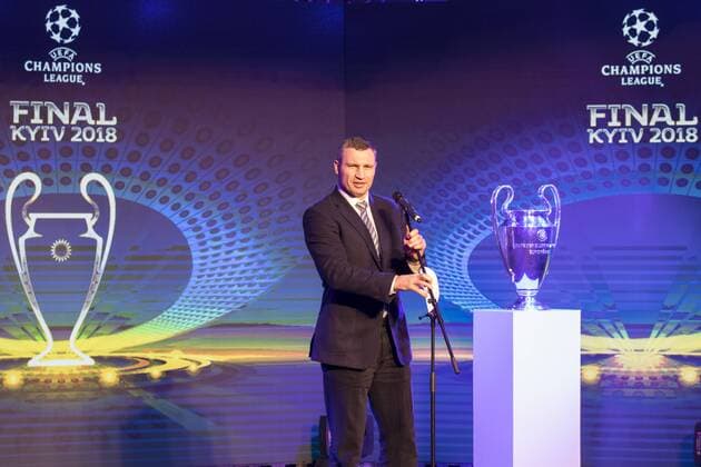 Kyiv Mayor Vitali Klitschko Takes Part In Presentation Of Logo Of UEFA Champions League Final 2018 In Kyiv  Copyright: 513681