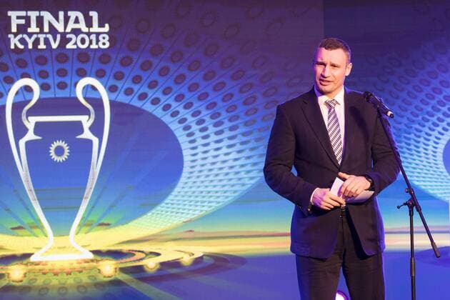 Kyiv Mayor Vitali Klitschko Takes Part In Presentation Of Logo Of UEFA Champions League Final 2018 In Kyiv  Copyright: 513682