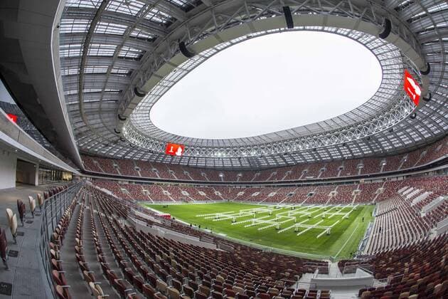 MOSKWA 01.12.2017 STADION LUZNIKI W MOSKWIE --- LUZHNIKI STADIUM IN MOSCOW STADION TRYBUNY --- STADIUM STANDS FOT. PIOTR KUCZA FOTOPYK NEWSPIX.PL --- Newspix.pl  171201PYK054