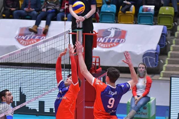 13 12 2017 xtkx Volleyball Mens DVV Cup United Volleys Frankfurt VfB Friedrichshafen emspor by Patrick Steuerwald United Volleys Georg Escher United Volleys Frankfurt