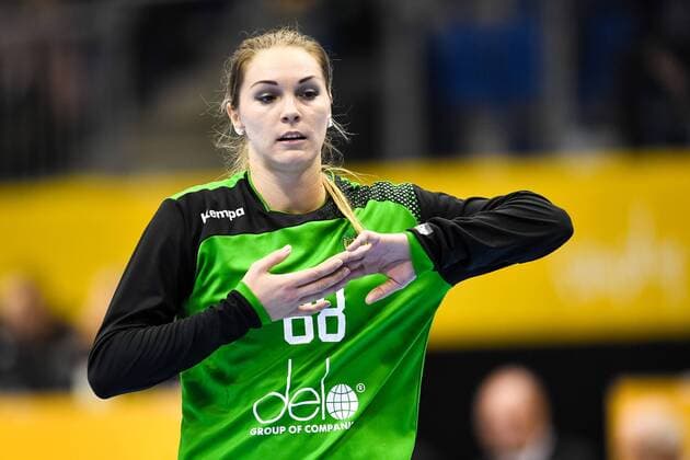 171213 Russias Malawi Viktoriia Kalinina in the quarterfinals between Norway and Russia during the World Cups World Cup on December 13, 2017 in Magdeburg  Copyright: CARLxSANDIN BB171213CS058