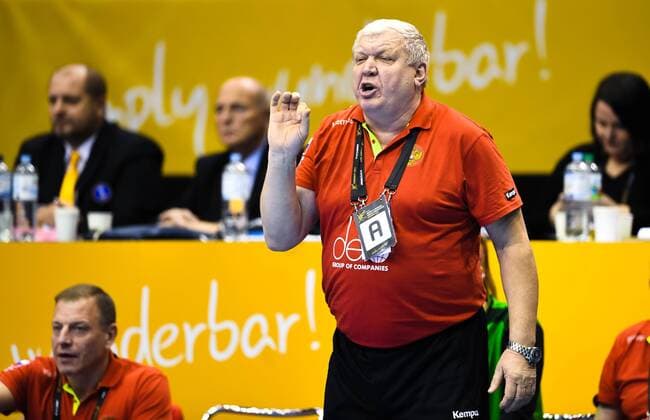 171213 Russian Federation Evgenii Trefilov in the quarterfinals between Norway and Russia during the World Cup on 13 December 2017 in Magdeburg  Copyright: CARLxSANDIN BB171213CS064