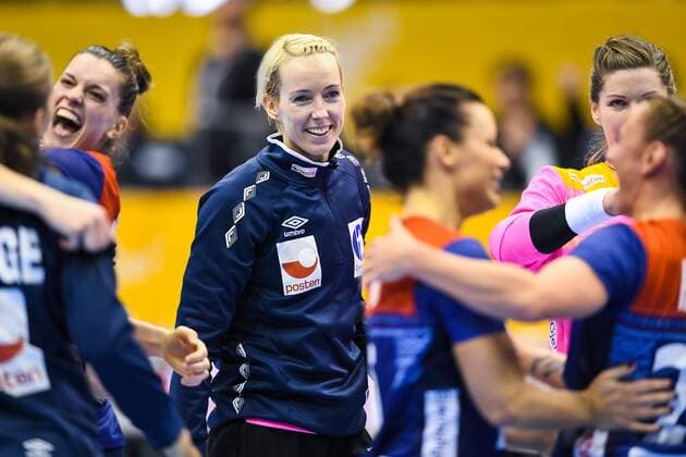 171213 Norways malevolent Katrine Lunde commends the quarterfinals between Norway and Russia during the World Cups World Cup on December 13, 2017 in Magdeburg  Copyright: CARLxSANDIN BB171213CS091