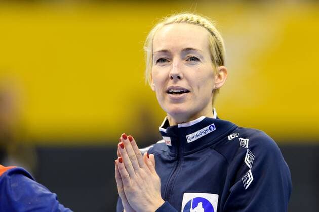 171213 Norways malevolent Katrine Lunde commends the quarterfinals between Norway and Russia during the World Cups World Cup on December 13, 2017 in Magdeburg  Copyright: CARLxSANDIN BB171213CS106