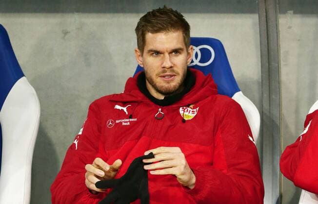 Stuttgart football Bundesliga TSG 1899 Hoffenheim vs VfB Stuttgart Simon Terodde VfB on the bench