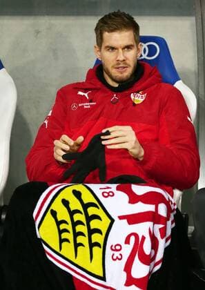 Stuttgart football Bundesliga TSG 1899 Hoffenheim vs VfB Stuttgart Simon Terodde VfB on the bench