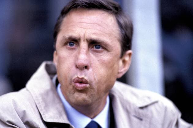 CRUYFF Johan Trainer Team FC Barcelona Barca Finale der CUP Sieger in Rotterdam Manchester United ManU FC Barcelona am 15.Mai 1991 in Rotterdam *** CRUYFF Johan Coach Team FC Barcelona Final of CUP Winners in Rotterdam Manchester United FC Barcelona on May 15, 1991 in Rotterdam 
