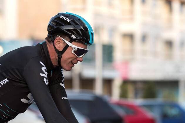 British cyclist Chris Froome of Sky team upon arrival to the Vanity Glof Hotel, after a training session in Mallorca, Balearic Islands, Sapin, 14 December 2017. The UCI released a statement 13 December 2017 confirming that British rider Christopher Froome was notified of an Adverse Analytical Finding (AAF) of Salbutamol in excess of 1000ng ml in a sample collected during the Vuelta a Espana on 7 September 2017. British cyclist Chris Froome prepares the next season with Sky team in Mallorca !ACHTUNG: NUR REDAKTIONELLE NUTZUNG!  Copyright: xCATIxCLADERAx GRAF1299 20171214-636488711876524682