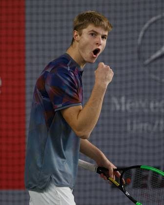 RUDOLF MOLLEKER makes a fist and cheers cheers Emotion Tennis German Championships 2017 German Championship Biberach at the Riss Baden Wuerttemberg Germany 14 December 2017 Â Copyright: xJuergenxHasenkopfx