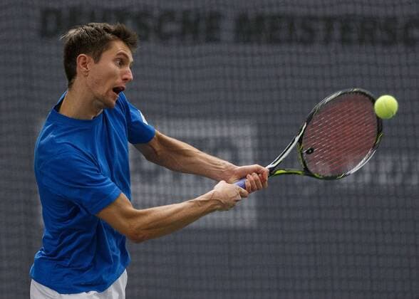 YANNICK MADEN GER Tennis German Championships 2017 German Championship Biberach an der Riss Baden Wuerttemberg Germany 14 December 2017 Â Copyright: xJuergenxHasenkopfx