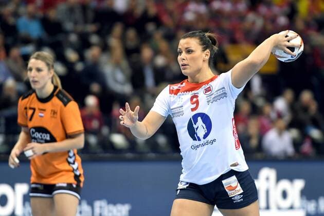 171215 Norways Nora Mork during the semi-finals between the Netherlands and Norway during the World Cup World Cup on December 15, 2017 in Hamburg  Copyright: CARLxSANDIN BB171215CS010