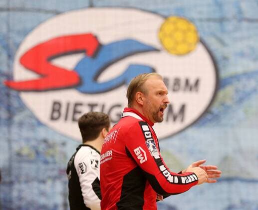 BAU 15 12 2017 Bietigheim Handball SG BBM Bietigheim vs. Dessau Rosslauer HV 06 Coach Hartmut Maerhoffer BBM cheers