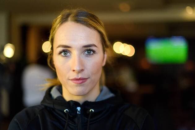 171216 Lois Abbingh poses for a portrait at a press meeting with the Dutch launch during the World Cup on December 16, 2017 in Hamburg  Copyright: CARLxSANDIN BB171216CS033