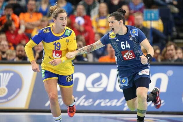 Alexandra Lacrabere France 64 Anna Lagerquist Sweden 19 Hamburg Hamburg Germany Barclaycard Arena Copyright: xAgentur54Gradx xSpeedphotosx
