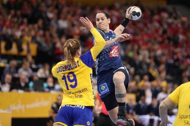 Alexandra Lacrabere France 64 Anna Lagerquist Sweden 19 Hamburg Hamburg Germany Barclaycard Arena Copyright: xAgentur54Gradx xSpeedphotosx