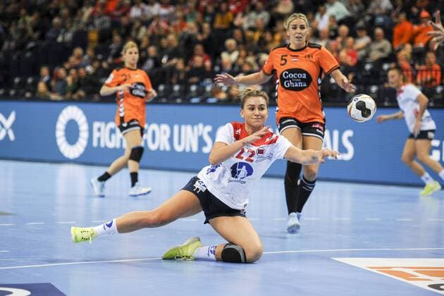 Amanda Kurtovic No 22 Norway Netherlands Norway Handball 23 IHF Handball Womens World Cup 15 12 17 Hamburg Hamburg Germany Barclaycard Arena Copyright: xAgentur54Gradx xThomasxSobczakx
