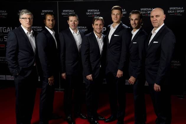 Belgian Davis Cup team pictured during the gala evening for the man and woman of the year 2017 awards, Saturday 16 December 2017, in Brussels. JASPERxJACOBS  x05234610x