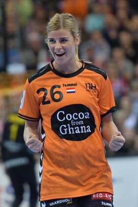 GER IHF World Cup 2017 match for 3rd place Sweden vs Netherlands 17 12 17 Barcleycard Arena Hamburg GER IHF World Cup 2017 match for 3rd place Sweden vs Netherlands in picture Angela Malestein Netherlands 26 cheers nordphotox xWitke nph00002