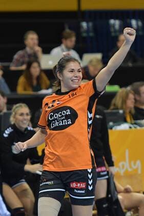 GER IHF World Cup 2017 Third place match Sweden vs Netherlands 17 12 17 Barcleycard Arena Hamburg GER IHF World Cup 2017 Third place match Sweden vs Netherlands image Martine Smeets Netherlands 24 cheers nordphotox xWitke nph00002