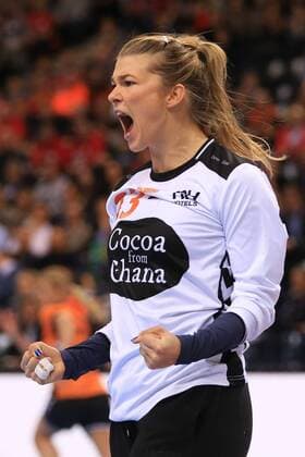 Germany Hamburg Barcleycard Arena Handball Womens World Championship match for 3rd place Sweden Netherlands The Netherlands win and become 3 bronze winners Tess Wester NED