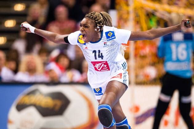 171217 Frances Kalidiatou Niakate celebrates the final between France and Norway during the World Cups World Cup on 17 December 2017 in Hamburg  Copyright: CARLxSANDIN BB171217CS129