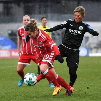 n left Nicole Rolser FC Bayern Munich FCB 29 Kumi Yokoyama 1 FFC Frankfurt 10 in duel duel tackle Dynamics Action Action Football Allianz Women Bundesliga FC Bayern Munich 1 FFC Frankfurt xslx