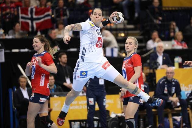 France Norway 23 IHF Handball Womens World Cup Hamburg 17 12 17 Hamburg 17 12 17 Sport Handball 23 IHF Handball Womens World Cup Final France Norway Alexandra Lacrabere France 64 xmmkx