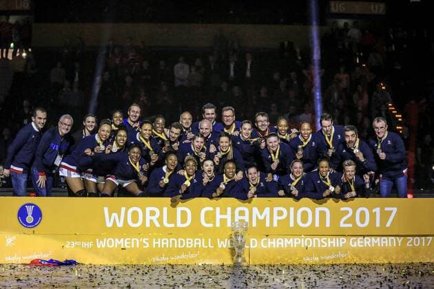 Germany Hamburg Barcleycard Arena Handball Womens World Cup Womens Game for 3rd place Sweden Netherlands France is Womens World Champion