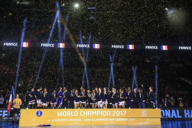 Germany Hamburg Barcleycard Arena Handball Womens World Cup Womens Game for 3rd place Sweden Netherlands France is Womens World Champion