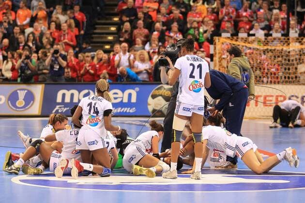 Germany Hamburg Barcleycard Arena Handball Womens World Cup Womens Game for 3rd place Sweden Netherlands France is Womens World Champion