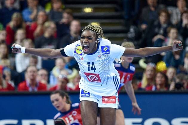Germany Hamburg Barcleycard Arena Handball Womens World Cup Final France Norway Kalidiatou Niakate FRA
