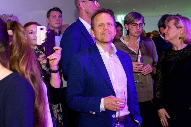 171217 Covenant Thorir Hergeirsson at the Norwegian party after the final of the World Cup World Cup on 17 December 2017 in Hamburg  Copyright: CARLxSANDIN BB171217CS222