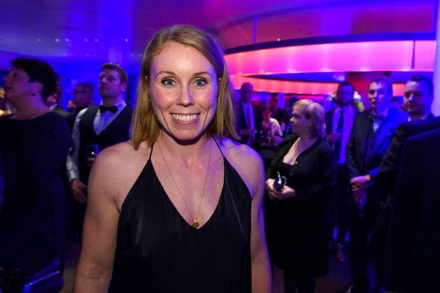 171217 Karoline Dyhre Breivang at the Norwegian party after the final of the World Cup at 17 December 2017 in Hamburg  Copyright: CARLxSANDIN BB171217CS224