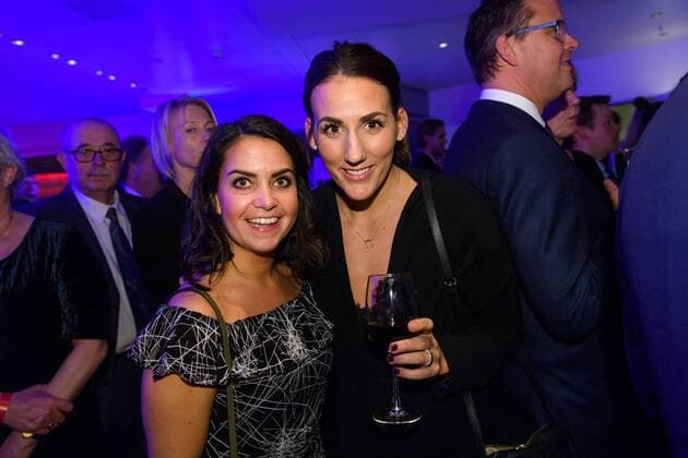 171217 Cecilie Steinmann Ness and Marta Tomac at the Norwegian party after the final of the World Cup at 17 December 2017 in Hamburg  Copyright: CARLxSANDIN BB171217CS225