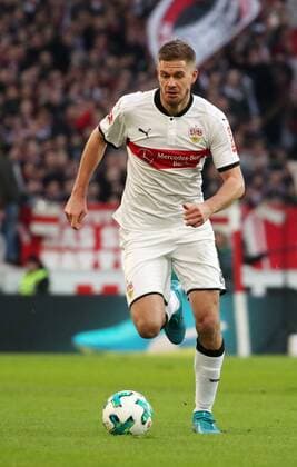 VfB Stuttgart FC Bayern Munich Germany Stuttgart 16 12 2017 Football Bundesliga Season 2017 2018 VfB Stuttgart FC Bayern Munich Simon Terodde VfB Stuttgart