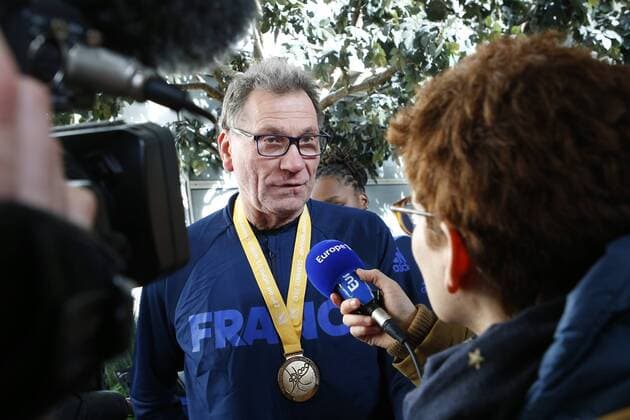 Olivier Krumbholz HANDBALL : Retour de l equipe de France feminine de Handball - Roissy CDG - 18 12 2017 MichaelBaucher Panoramic 