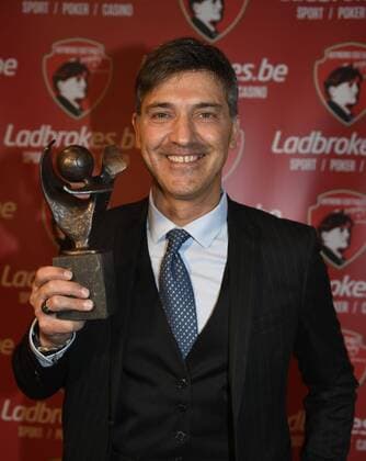 Felice Mazzu head coach of Sporting Charleroi winner of the Raymond Goethals trophy as best best coach FOOTBALL : Ceremonie remise du trophee Raymond Goethals - Charleroi - 17 12 2017 PhotoNews Panoramic 