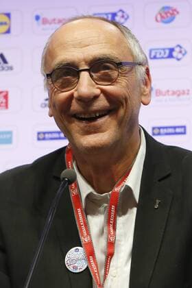 Joel Delplanque (President de la Federation Francaise de Handball) HANDBALL : Conference de presse de l equipe de France feminine de Handball - Roissy CDG - 18 12 2017 MichaelBaucher Panoramic 