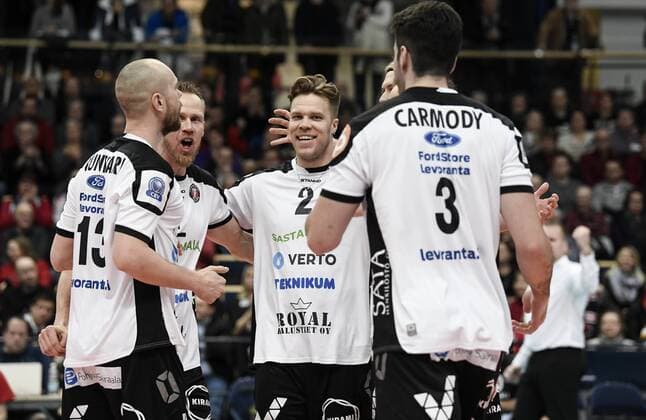 20171219, Vantaa, Finland 2018 CEV Volleyball Men s Champions League match Ford Store Levoranta Sastamala vs VfB Friedrichshafen Jarno Kuusinen All Over Press  1.03762953