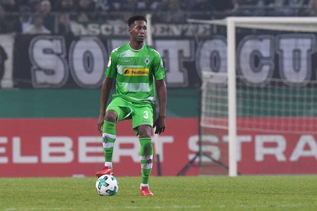 Football DFB Cup last final Borussia Mönchengladbach Bayer 04 Leverkusen 20 12 in the Borussia of Park in Mönchengladbach Reece Oxford Mönchengladbach 2017 xRx