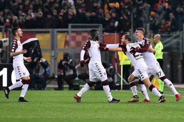 Fußball, Coppa Italia, AS Rom - FC Turin Roma 20-12-2017 Olimpic Stadium Roma Torino Tim Cup Nella Foto Lorenzo De SIlvestri celebring after the score Photo Fotografo01  Copyright: xFotografo01x xIPAx xFotografo01x