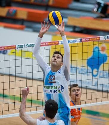 Tallinn. Estonia, 20.12.2017 Volleyball CEV Challenge Cup Pärnu (orange shirts) vs. Pafose Pafiakos 3:0 Tallinn Harjumaa Estonia  Copyright: xTairoxLutterx