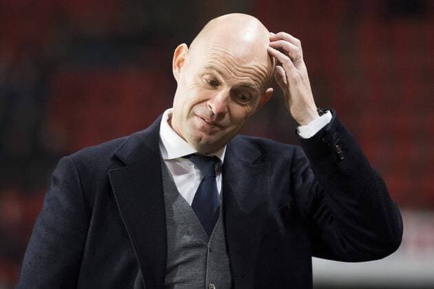 ENSCHEDE , FC Twente - Ajax , 20-12-2017 , Grolsch Veste , KNVB Beker , 1-1 , FC Twente wint na penalty s , Ajax coach Marcel Keizer Twente - Ajax Beker  x1872168x