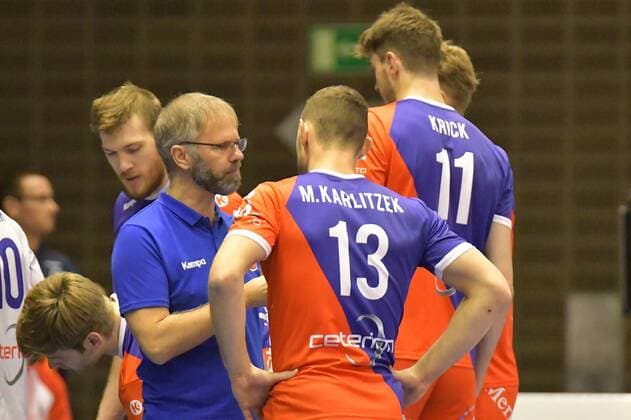 21 12 2017 xtkx volleyball men s CEV Cup United volleys Frankfurt MONTPELLIER UC volley emspor v l Michael warm United volleys Moritz Karlitzek United volleys Tobias Krick United volleys Frankfurt